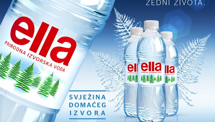 Domaći brend Ella voda bilježi značajno povećanje prodaje, plasman u prva dva mjeseca ove godine porastao za 40 posto