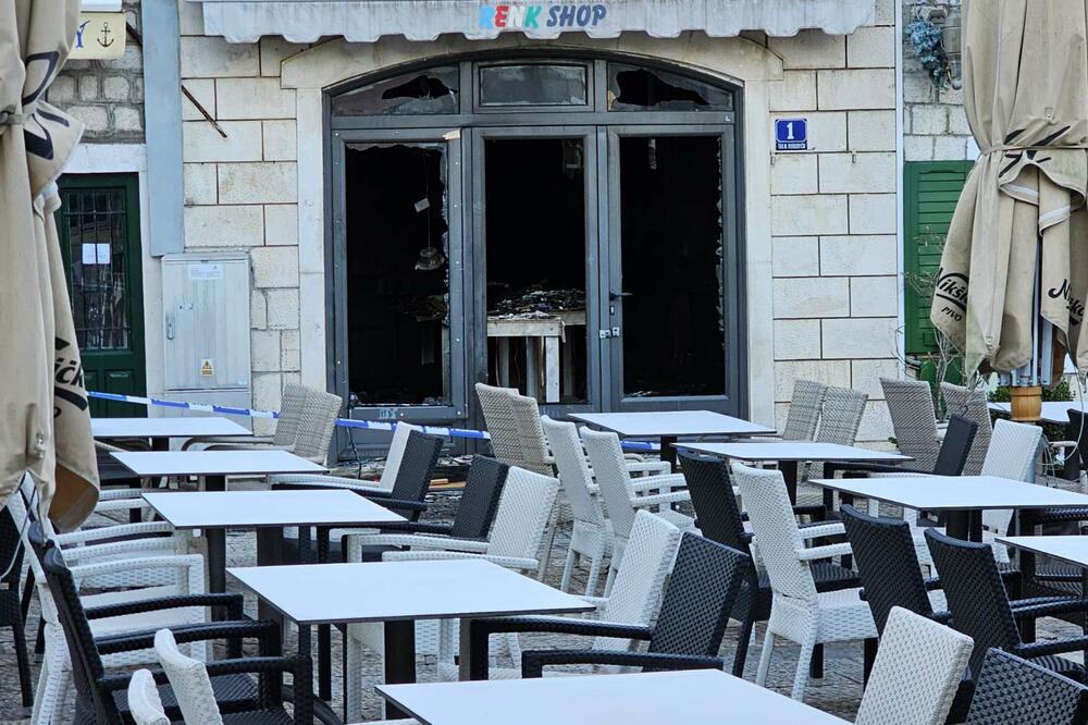 ZAPALJENA PRODAVNICA U HERCEG NOVOM ČIJI SU VLASNICI TURSKI DRŽAVLJANI